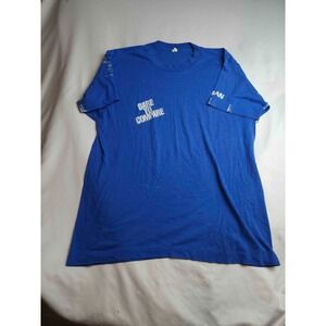 Vintage 80s Nissan Stanza Dare To Compare Promo T-Shirt Blue Mens Medium USA